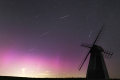 Rottingdean Windmill, Perseids Meteor Shower and the Northern Lights by David Tolliday