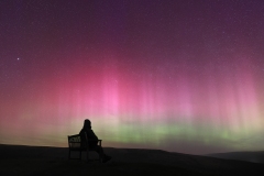 Me Watching the Aurora from Buttertubs Pass BY Dave Tolliday