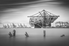 Port of Felixtowe Mono by Alex White