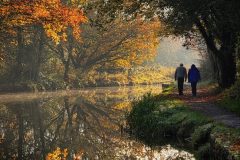 Autumn Canal Walk by Vince Sparks - HC