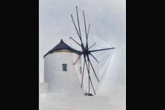 Santorini Windmill by Vince Sparks