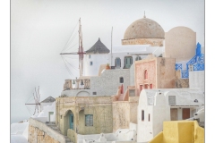 Santorini in Pastels By Vince Sparks