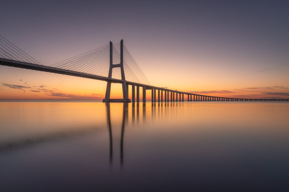 Dawn at Vasco da Gama Bridge by Alex White