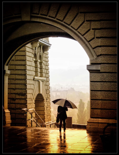 Waiting in The Rain by Vince Sparks