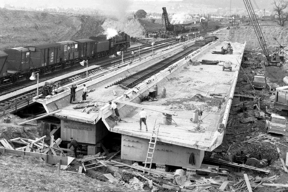 M6, Bridges, Penrith - Prior to Sliding In - June 1967 by Martin Welch